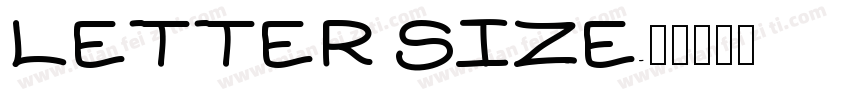 LETTER SIZE字体转换